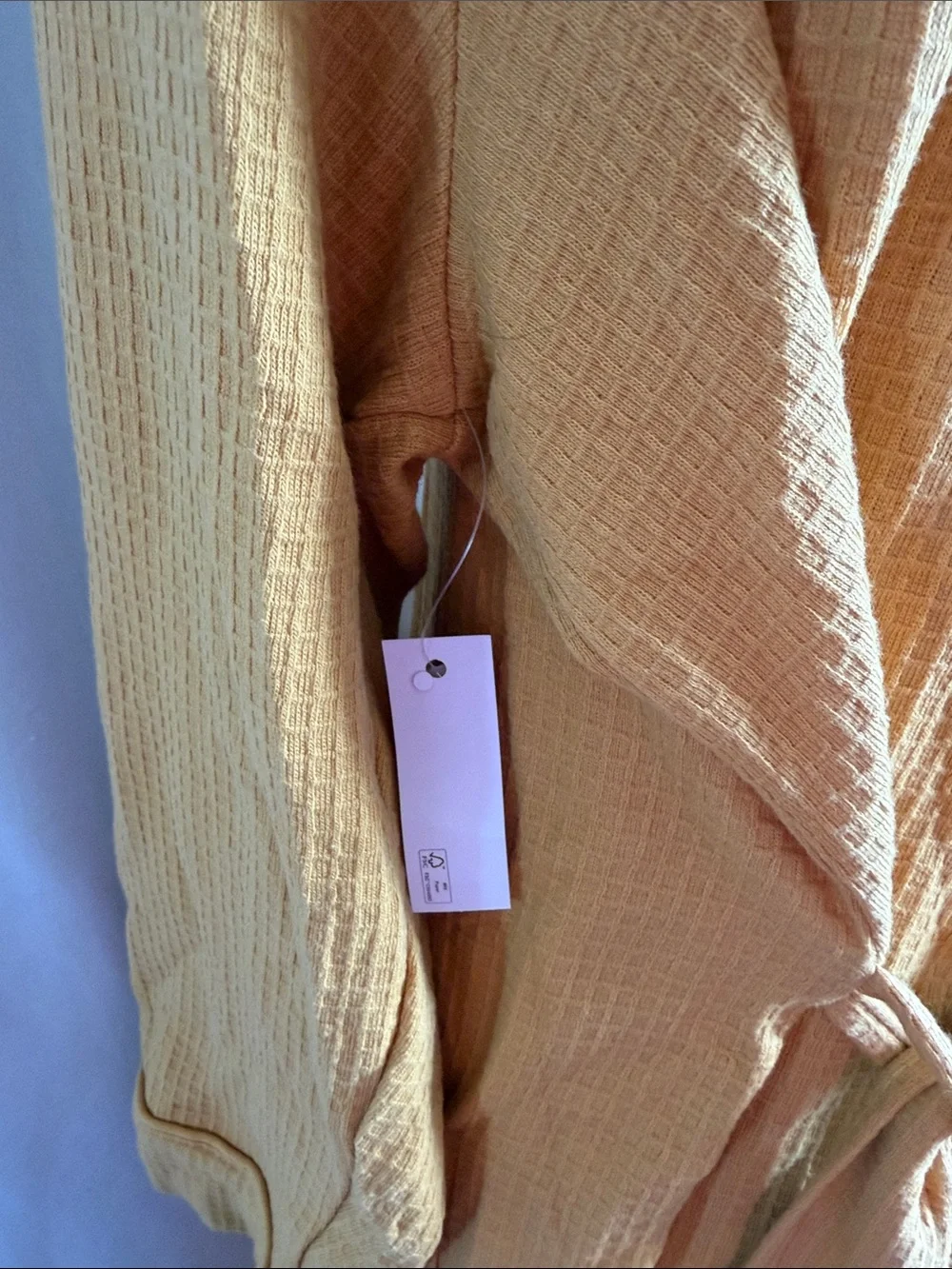 Amazon Essentials Mustard Yellow Waffle Robe - Picture 4 of 5
